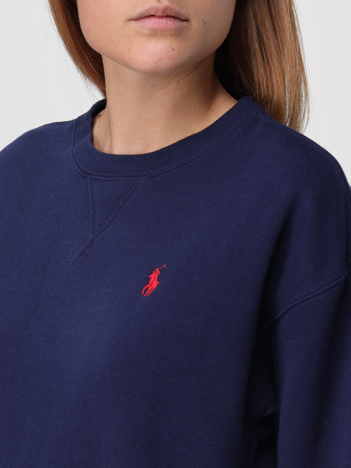 POLO RALPH LAUREN SWEATSHIRT: Sweatshirt woman Polo Ralph Lauren, Blue - Img 3