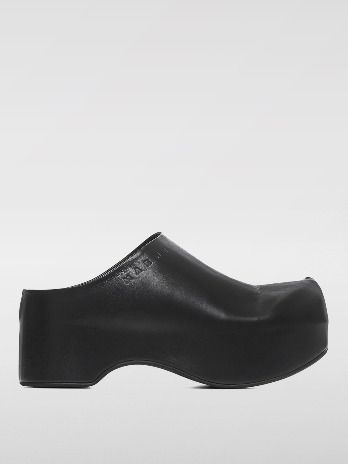 MARNI SCARPE CON TACCO: Mules Marni in pelle , Nero - Img 1