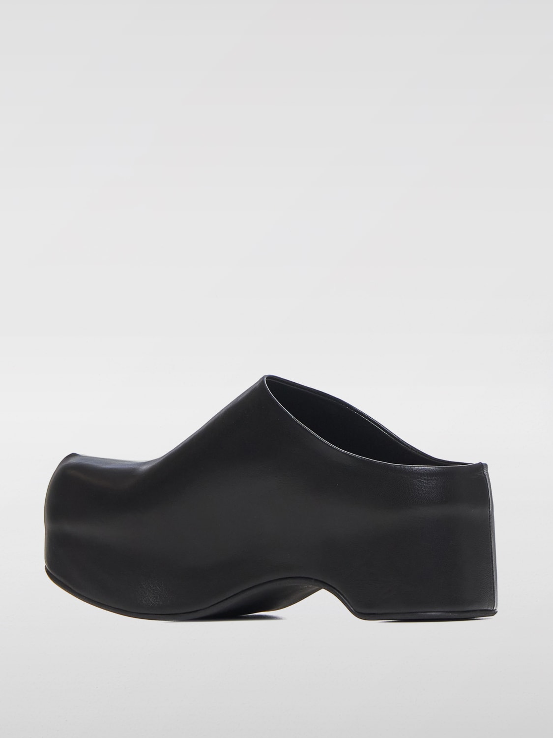 MARNI SCARPE CON TACCO: Mules Marni in pelle , Nero - Img 2