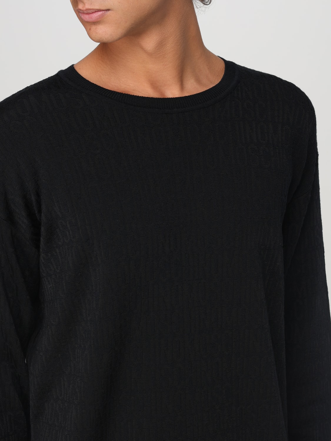 MOSCHINO COUTURE SWEATER: Sweater men Moschino Couture, Grey - Img 5