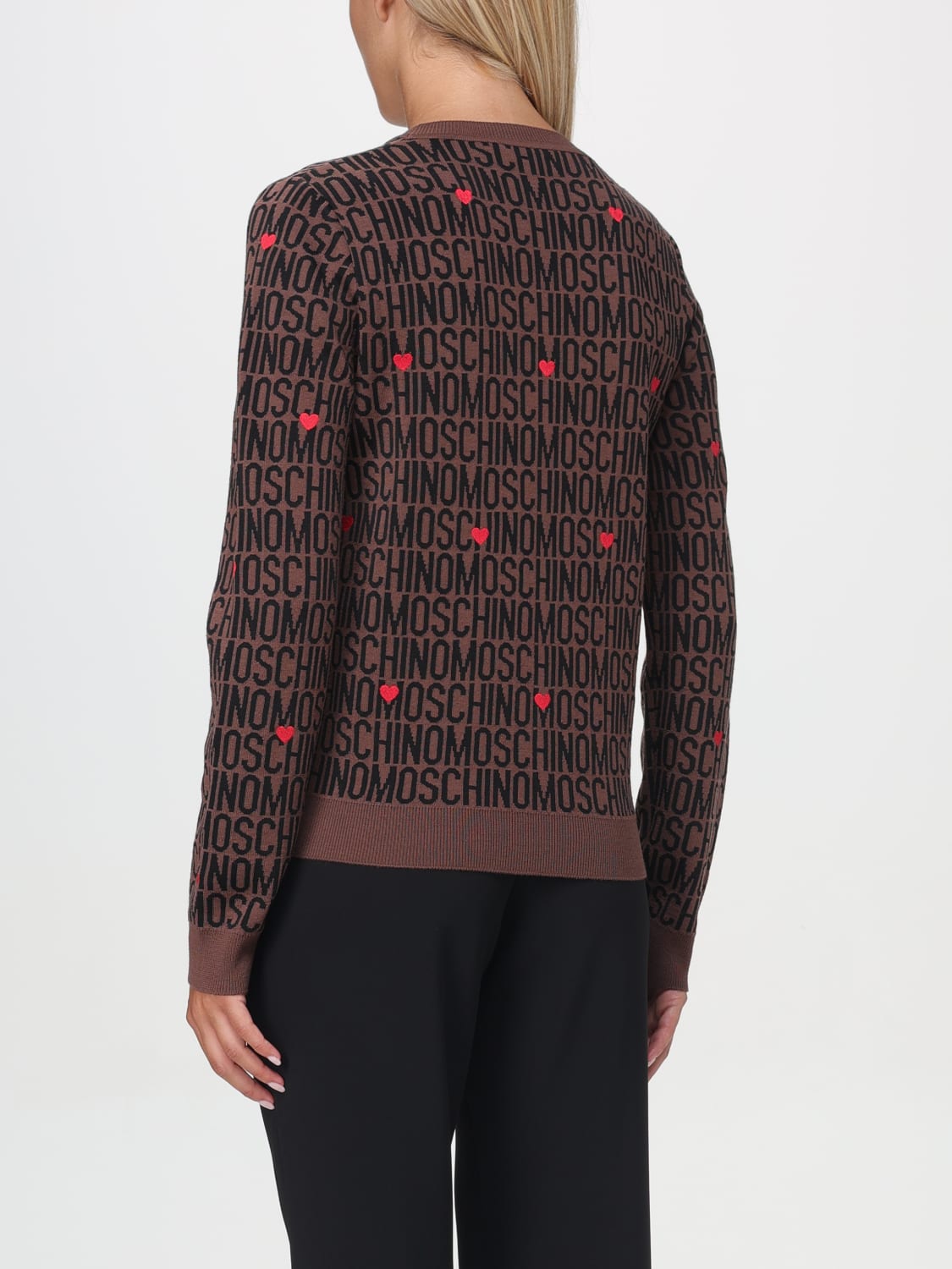 MOSCHINO COUTURE SWEATER: Cardigan woman Moschino Couture, Brown - Img 3