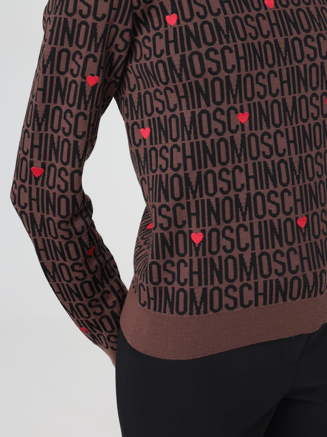 MOSCHINO COUTURE SWEATER: Cardigan woman Moschino Couture, Brown - Img 5