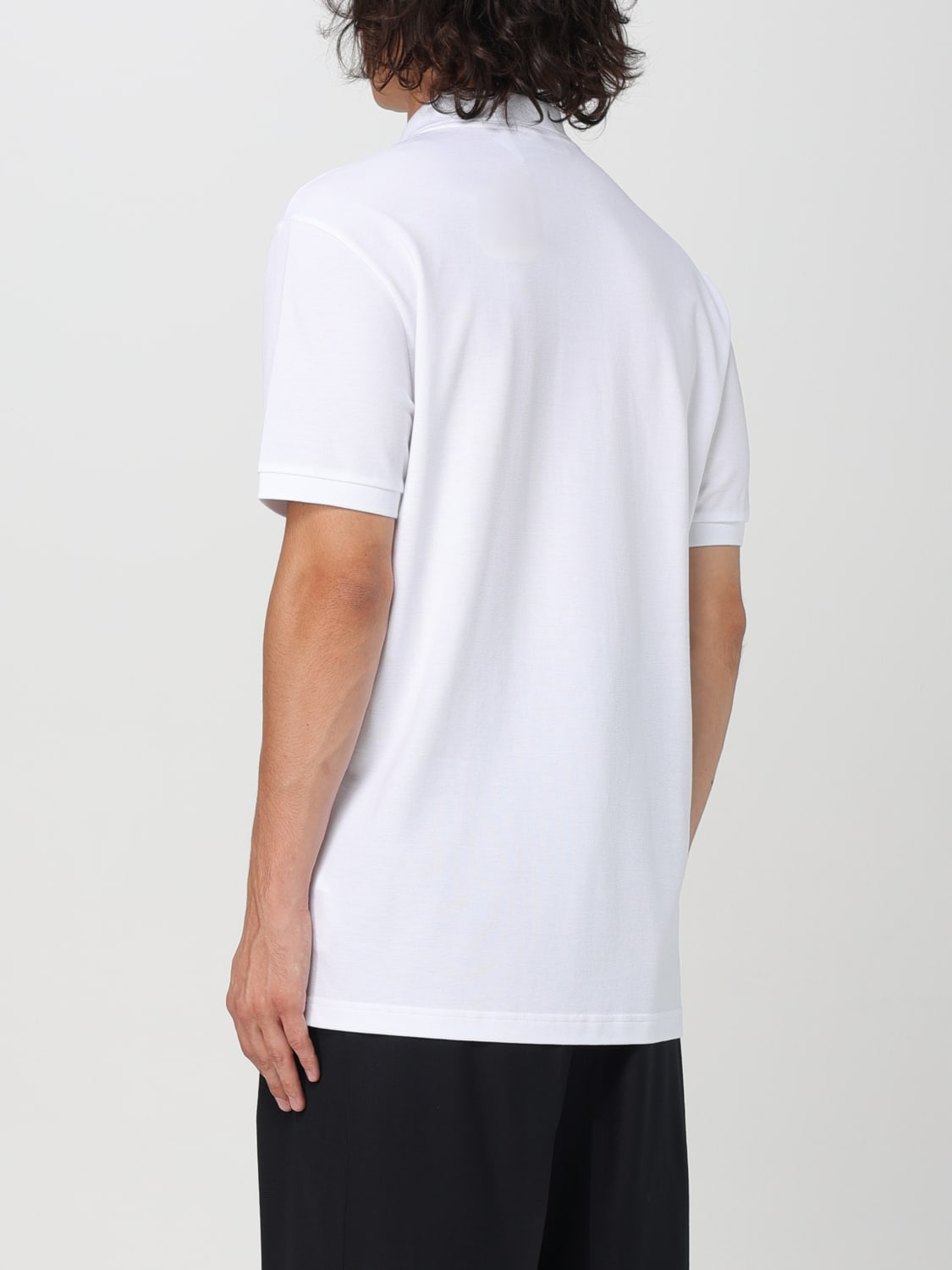 MOSCHINO COUTURE POLO: Polo homme Moschino Couture, Blanc - Img 3