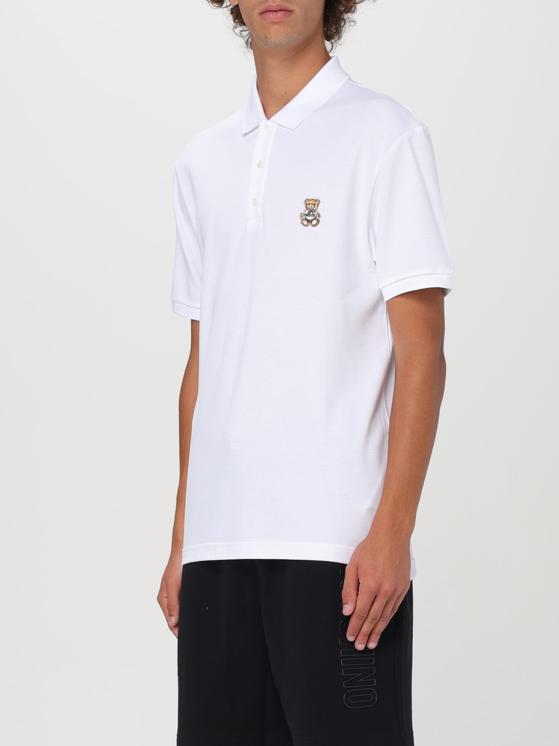 MOSCHINO COUTURE POLO SHIRT: Polo shirt men Moschino Couture, White - Img 3