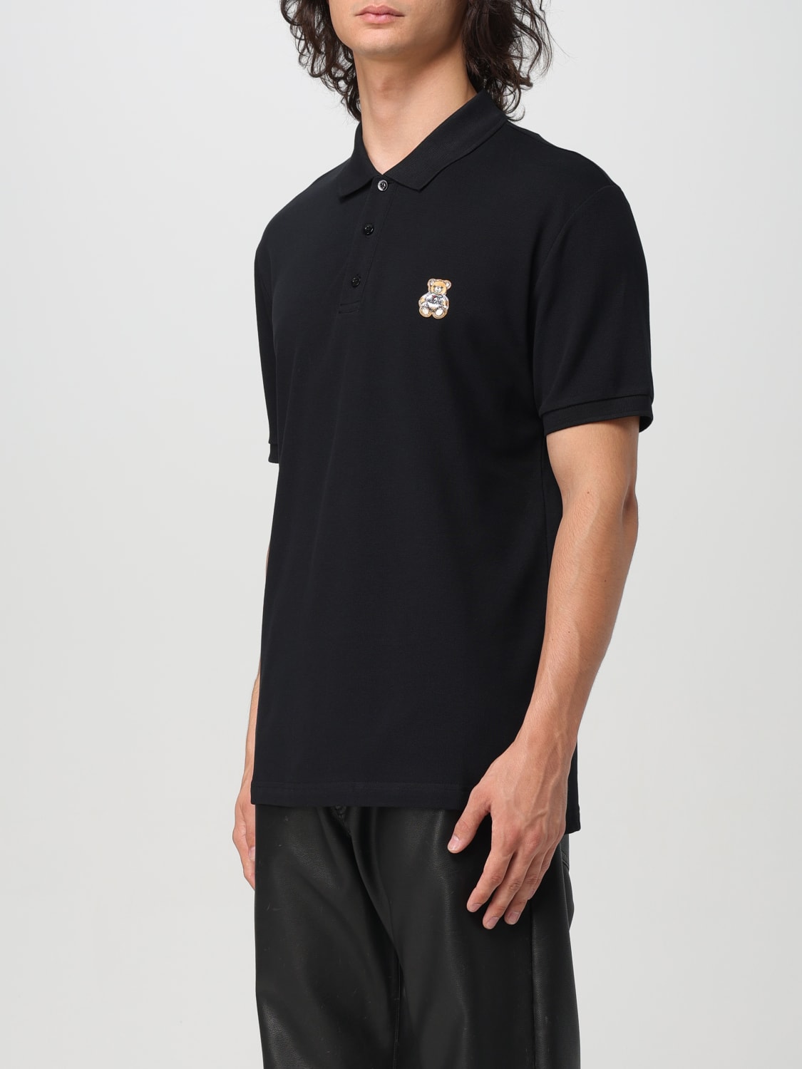 MOSCHINO COUTURE POLO: Polo hombre Moschino Couture, Negro - Img 3