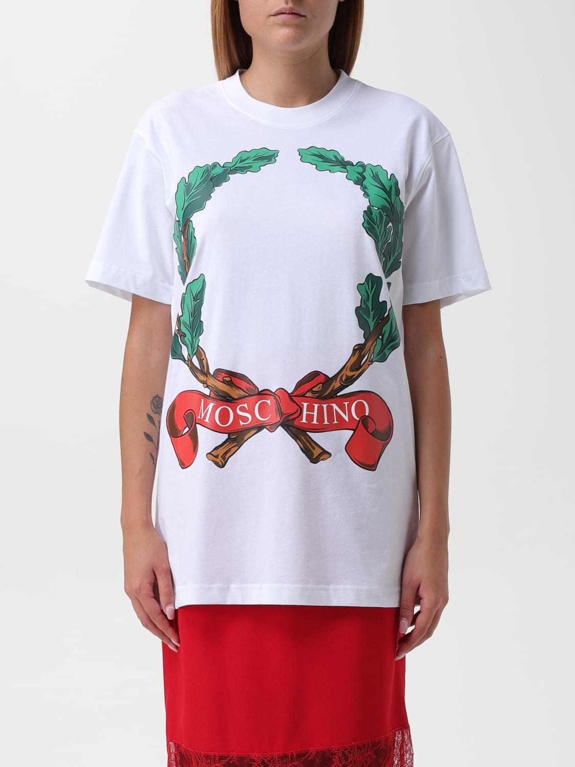 Giglio T-shirt stampata Moschino Couture