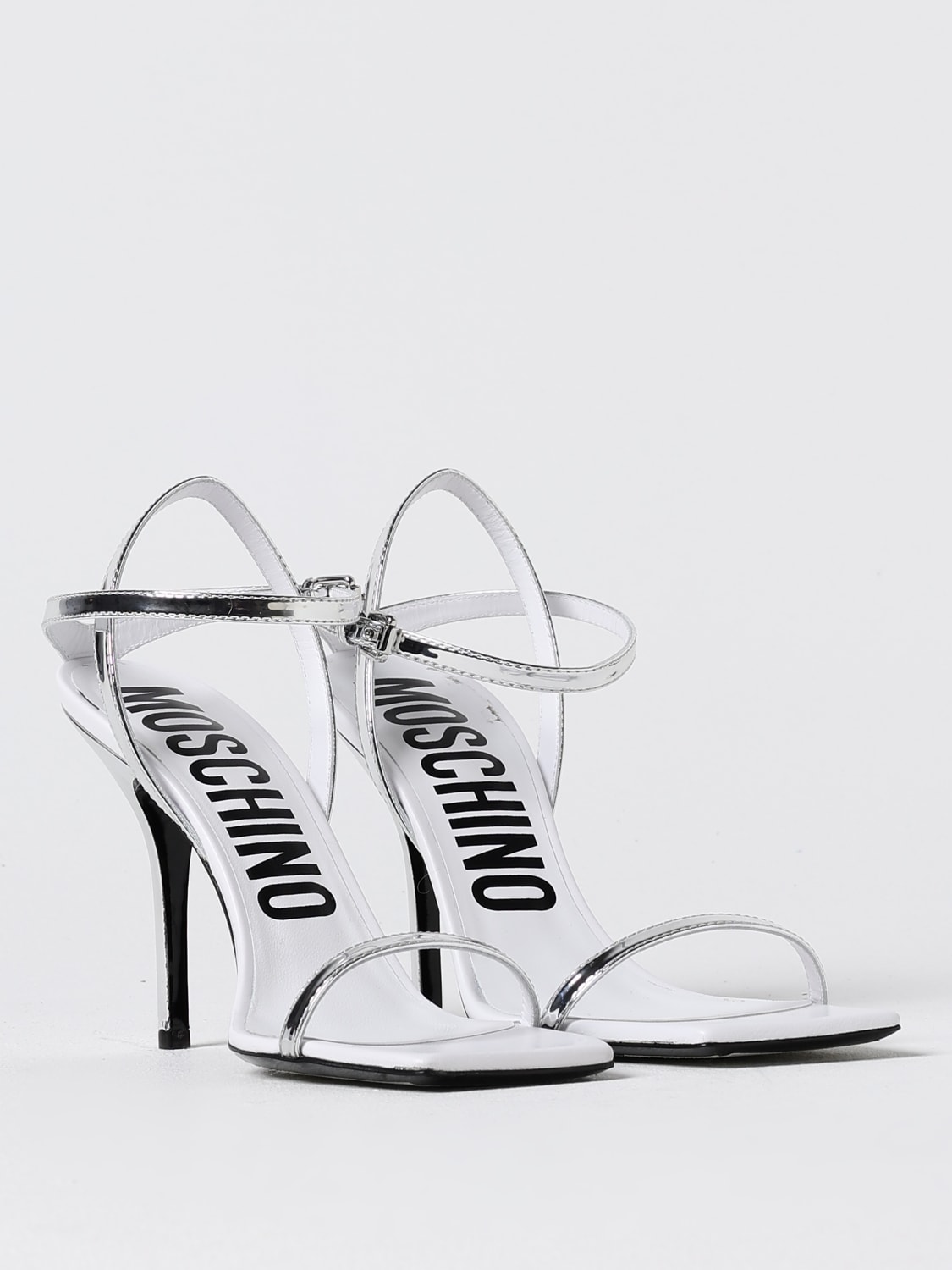 MOSCHINO COUTURE ヒールサンダル: ヒールサンダル レディース Moschino Couture, シルバー - Img 2