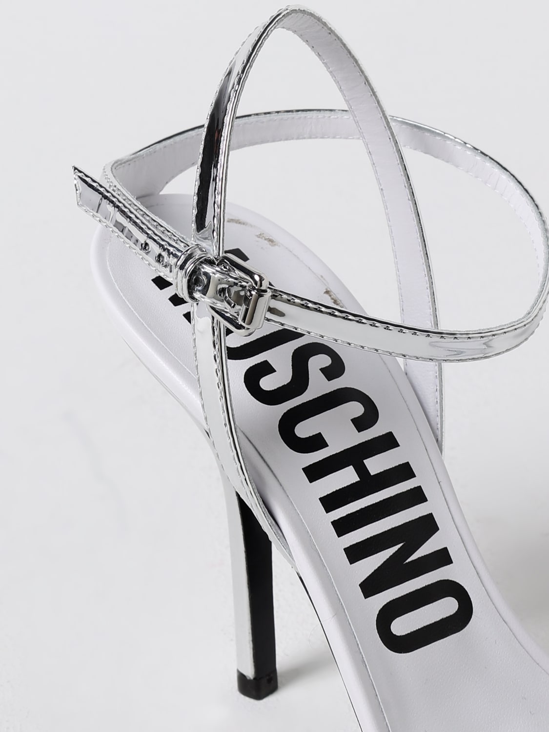 MOSCHINO COUTURE ヒールサンダル: ヒールサンダル レディース Moschino Couture, シルバー - Img 4