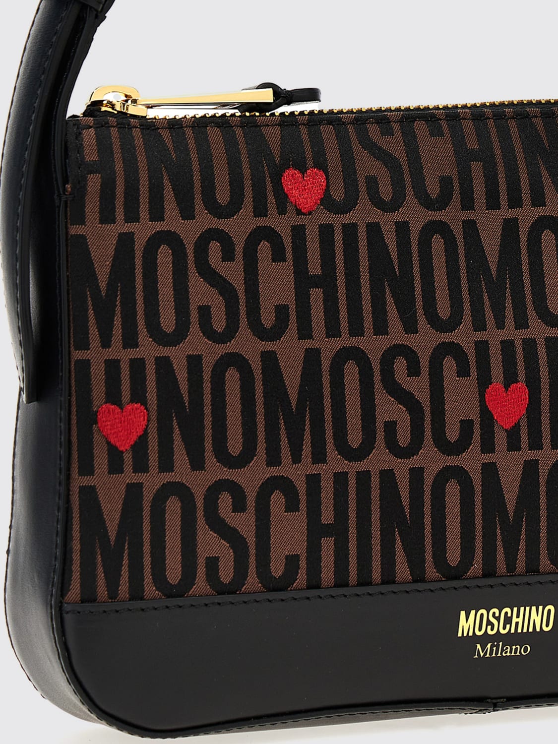 MOSCHINO COUTURE: Shoulder bag woman - Brown | Moschino