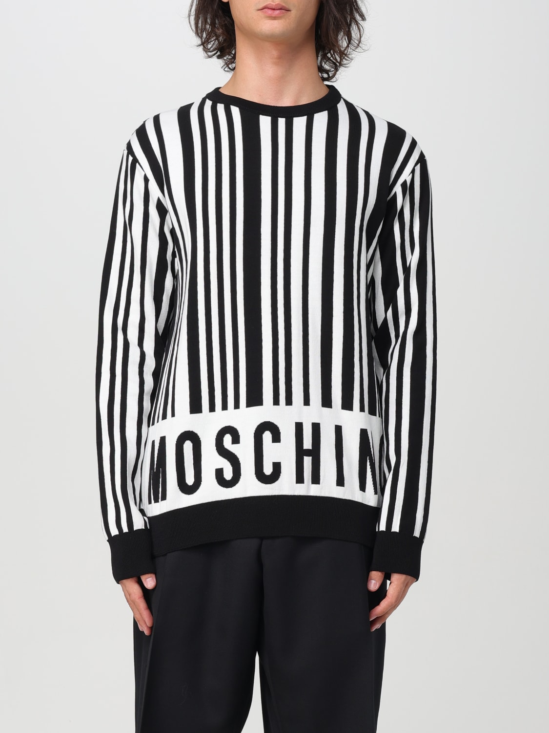 MOSCHINO COUTURE SWEATER: Sweater men Moschino Couture, White - Img 1