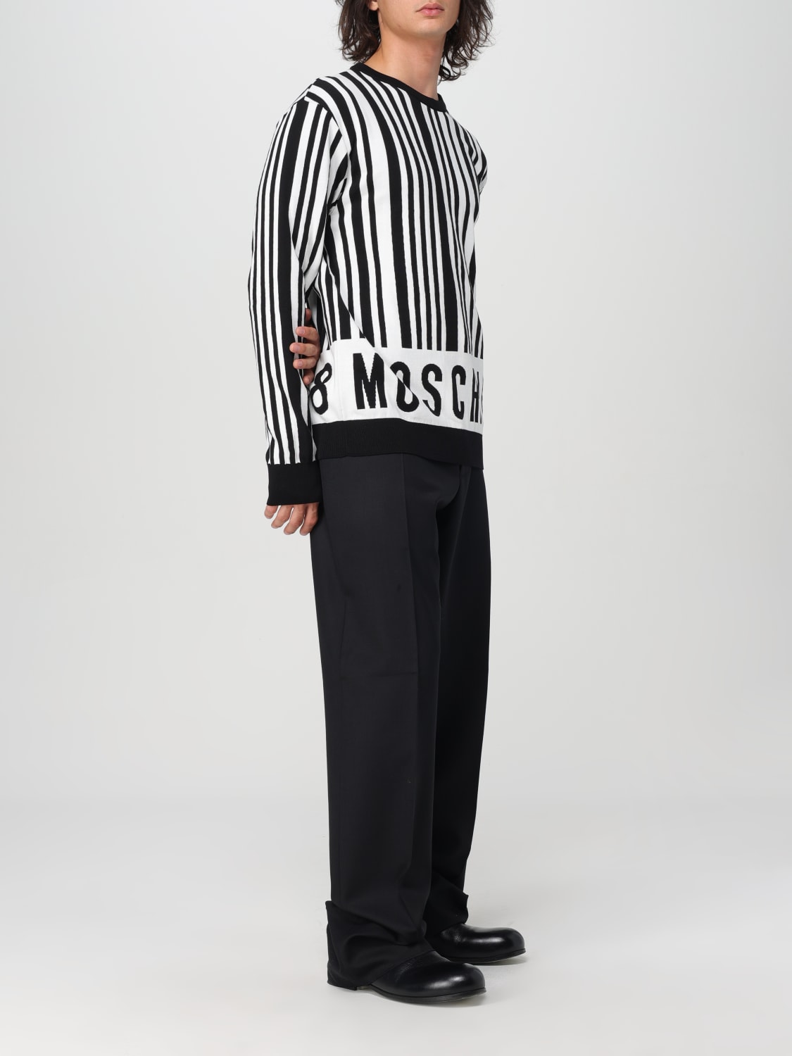 MOSCHINO COUTURE PULLOVER: Pullover herren Moschino Couture, Weiß - Img 2