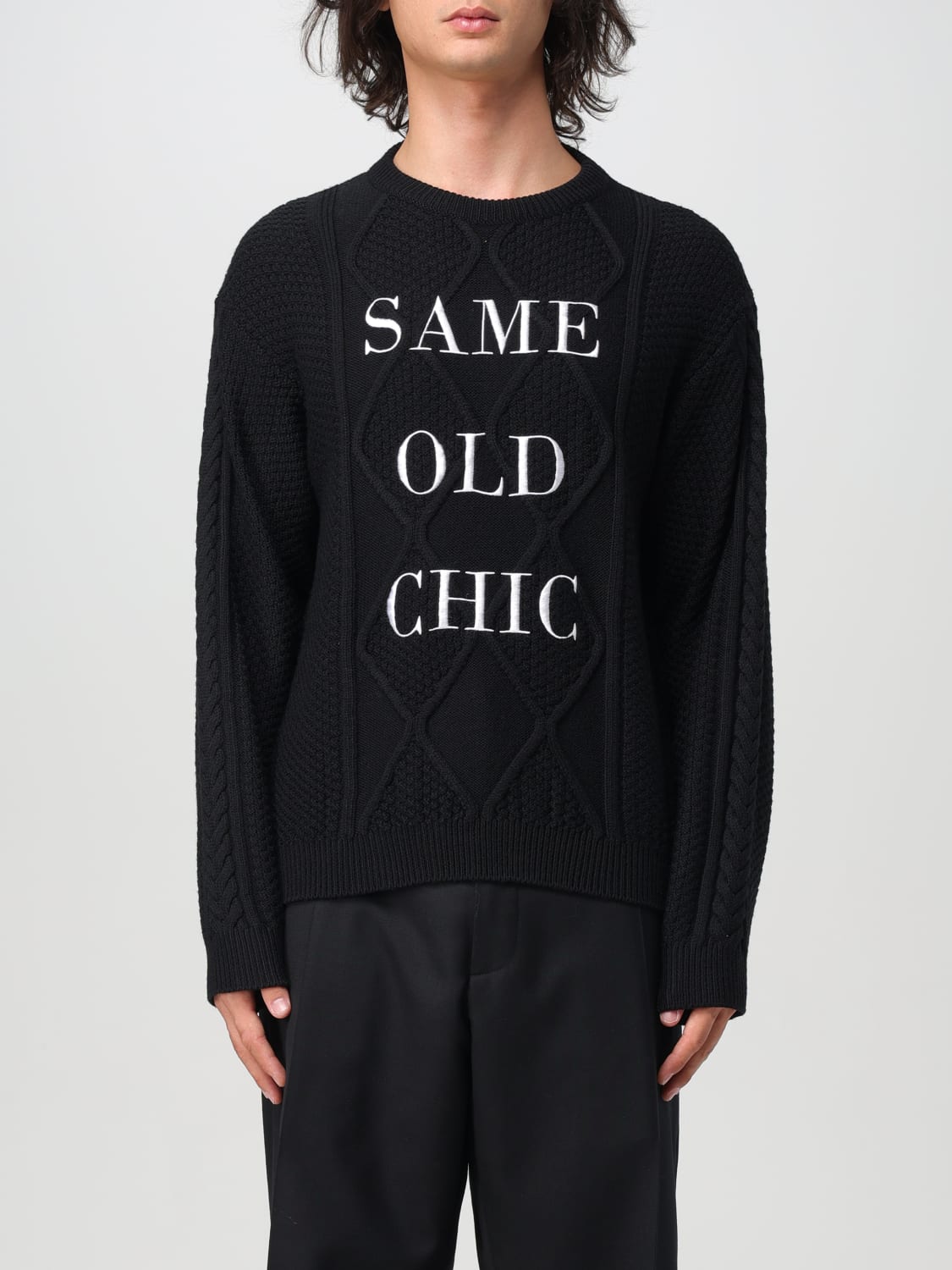 MOSCHINO COUTURE SWEATER: Sweater men Moschino Couture, Black - Img 1