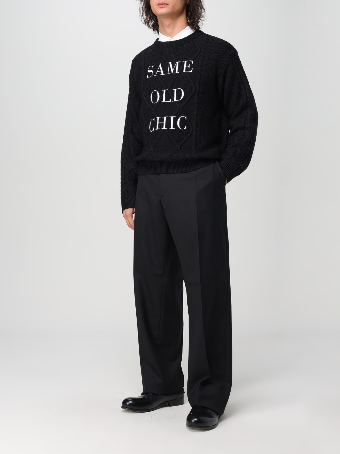 MOSCHINO COUTURE SWEATER: Sweater men Moschino Couture, Black - Img 2