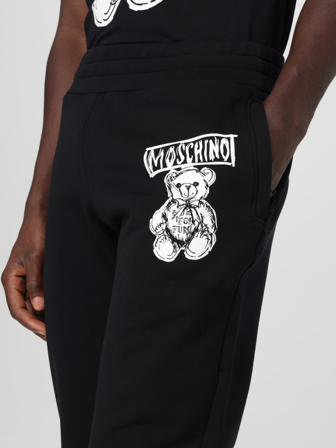 MOSCHINO COUTURE PANTS: Pants men Moschino Couture, Black - Img 4