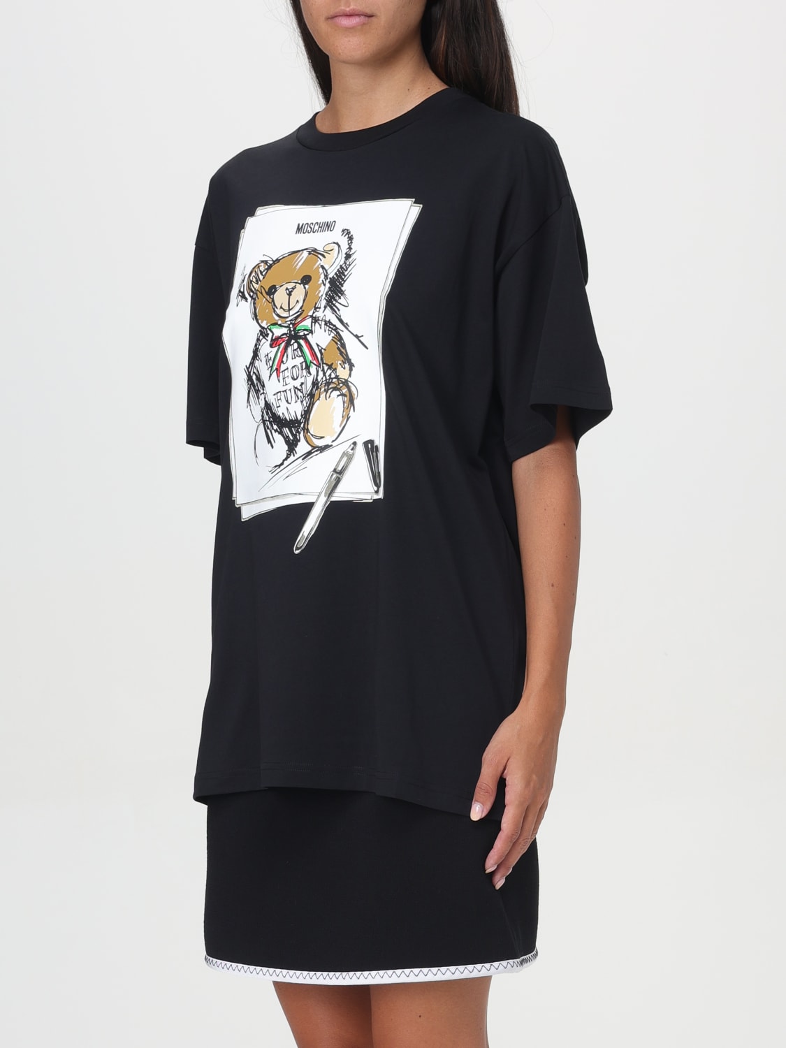 MOSCHINO COUTURE T-SHIRT: T-shirt woman Moschino Couture, Black - Img 4