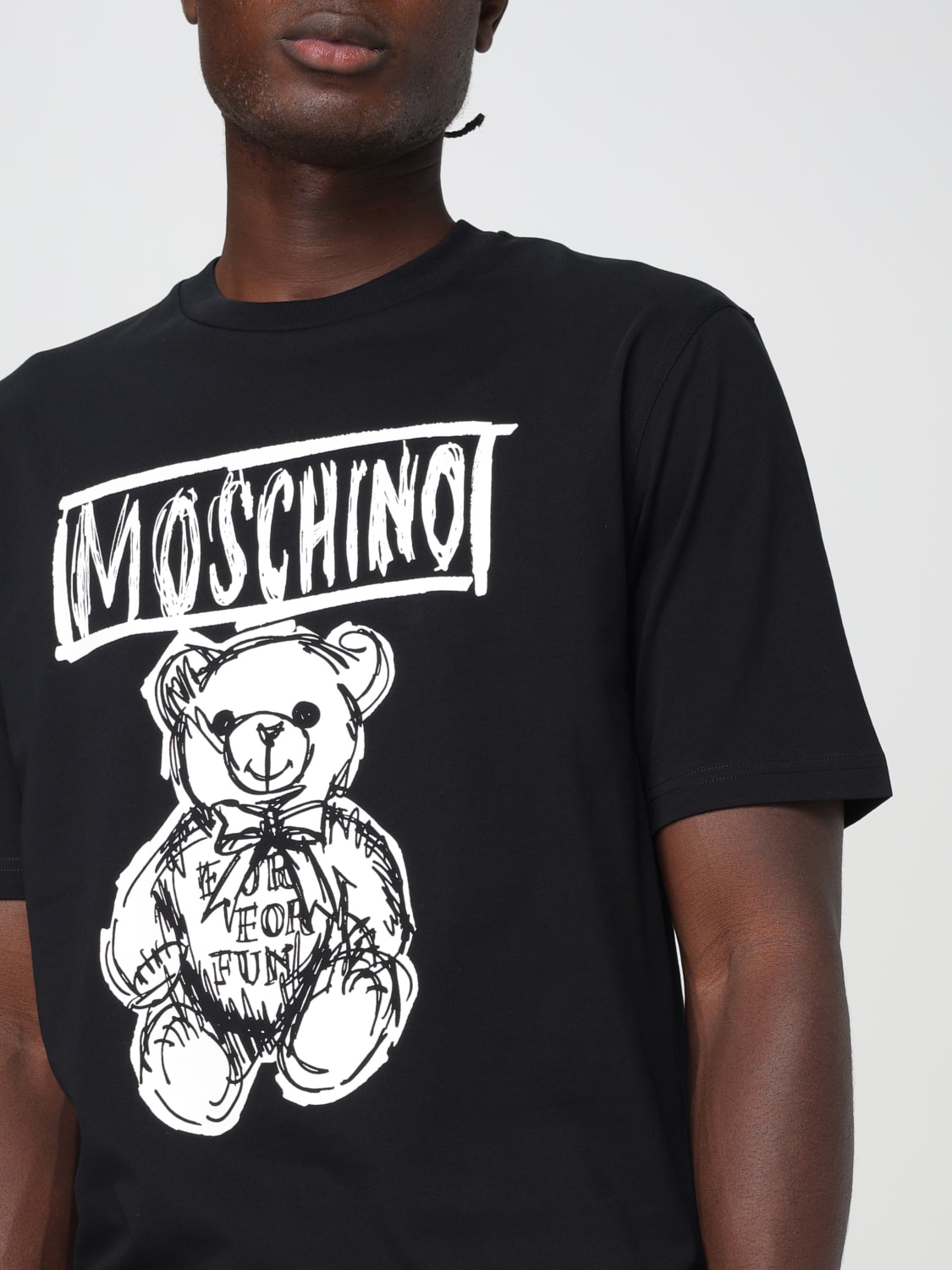 MOSCHINO COUTURE：Tシャツ メンズ - ブラック | GIGLIO.COMオンラインのMoschino Couture Tシャツ  07117041