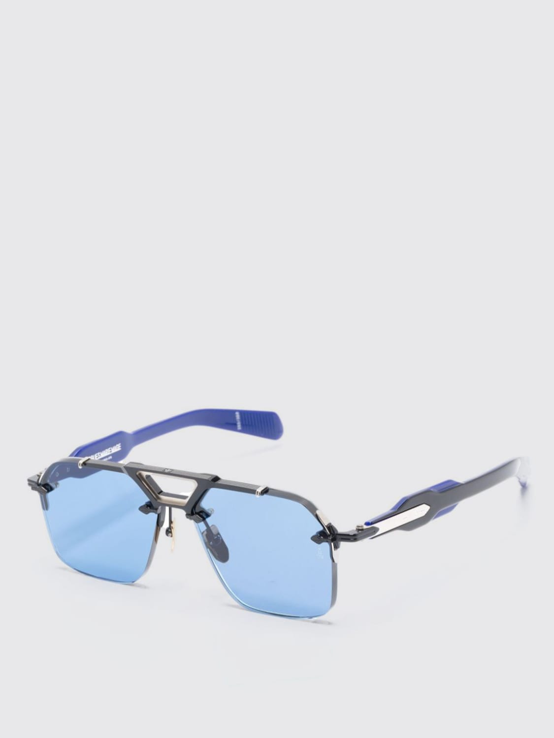 JACQUES MARIE MAGE OCCHIALI DA SOLE: Occhiali da sole Silverton Jacques Marie Mage in acetato e metallo , Blue - Img 1