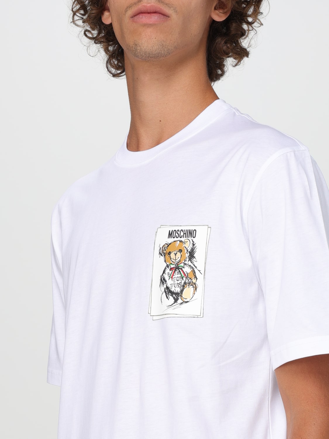 MOSCHINO COUTURE T-SHIRT: T-shirt men Moschino Couture, White - Img 3