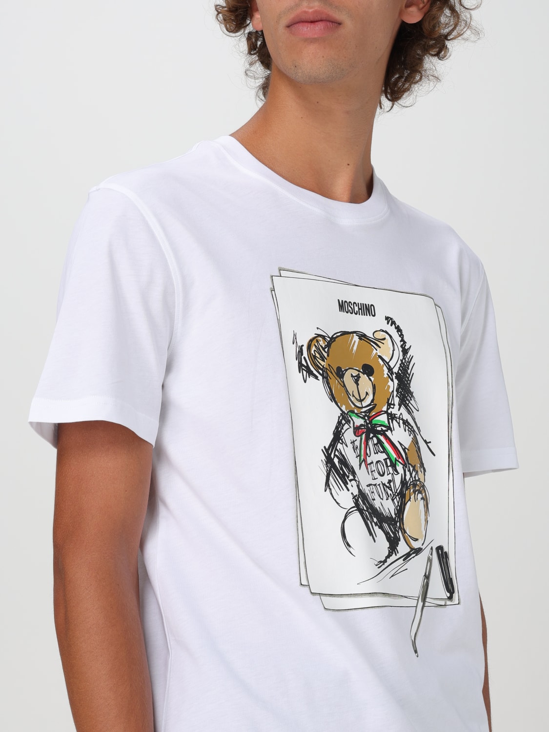 MOSCHINO COUTURE T-SHIRT: T-shirt men Moschino Couture, White - Img 4