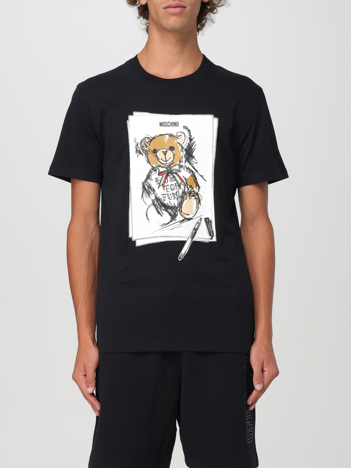 MOSCHINO COUTURE T-SHIRT: T-shirt Teddy Moschino Couture, Nero - Img 1