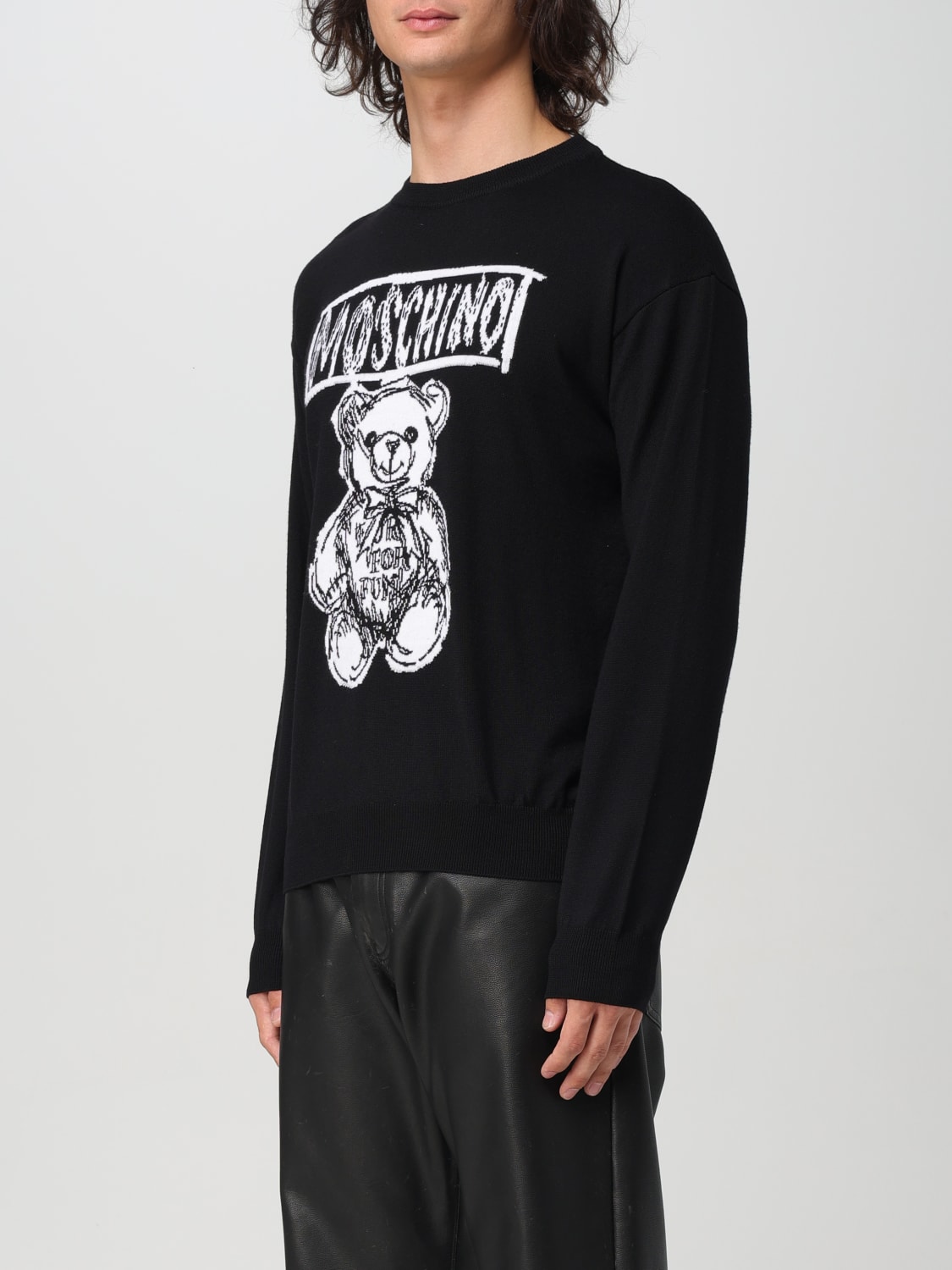 MOSCHINO COUTURE SWEATER: Cardigan men Moschino Couture, Black - Img 3