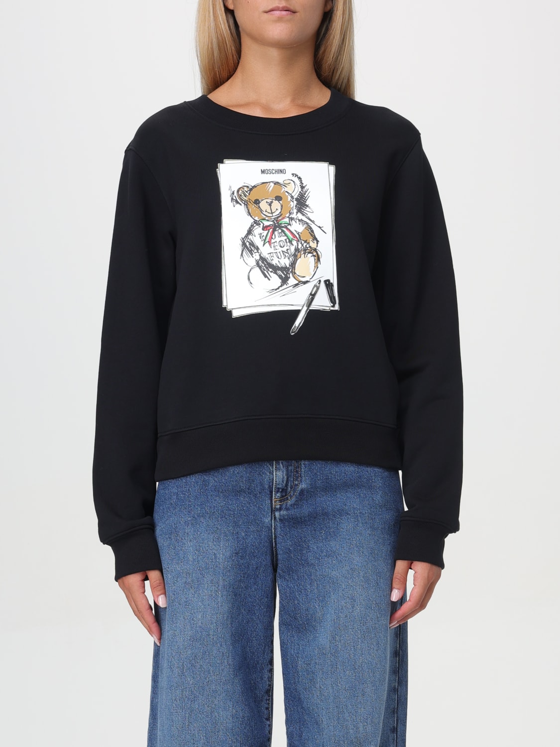 MOSCHINO COUTURE SWEATSHIRT: Sweater woman Moschino Couture, Black - Img 1