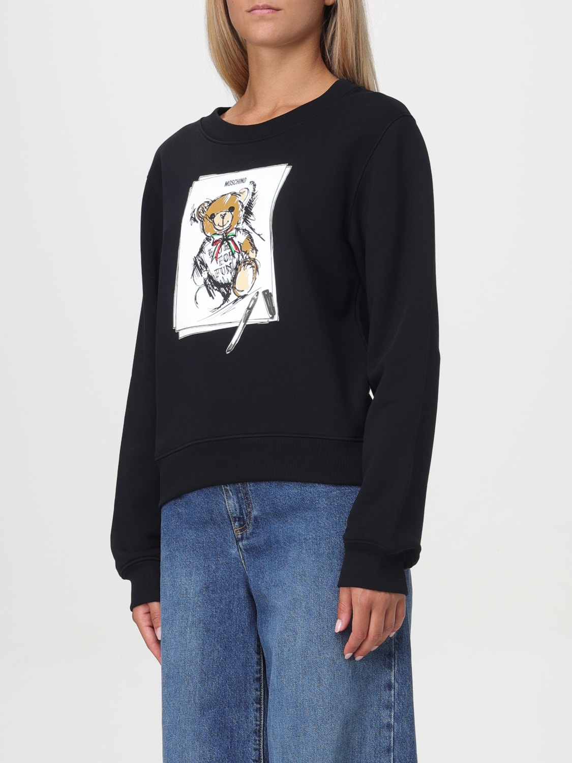 MOSCHINO COUTURE SWEATSHIRT: Sweater woman Moschino Couture, Black - Img 4