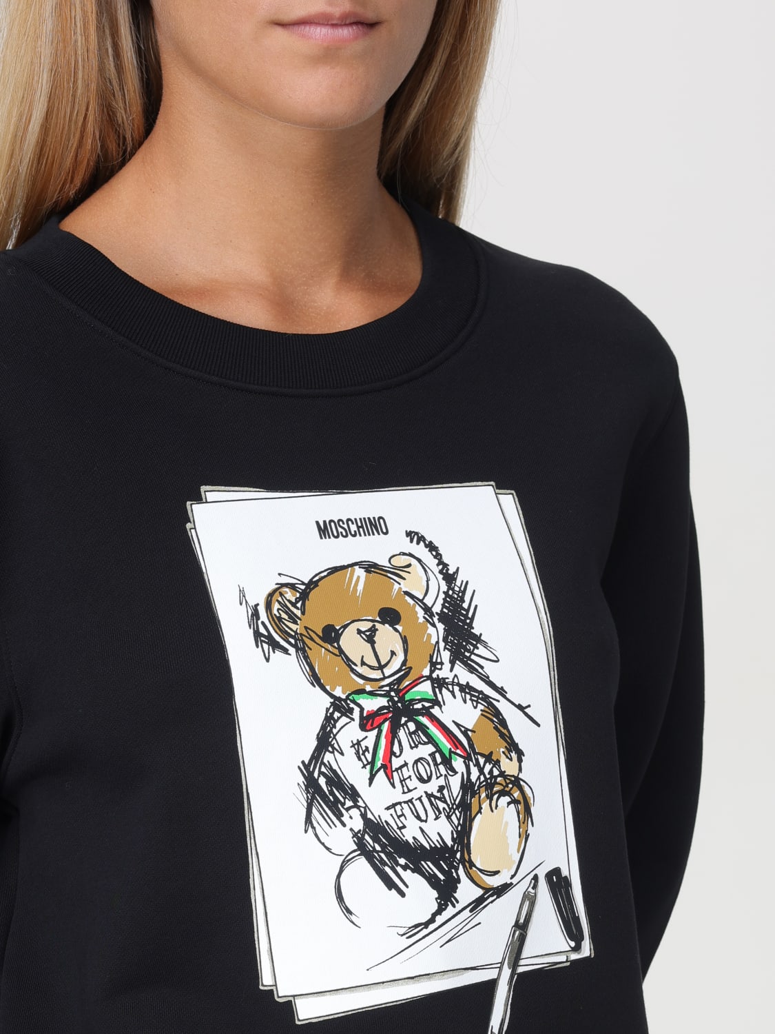 MOSCHINO COUTURE SWEATSHIRT: Sweater woman Moschino Couture, Black - Img 5