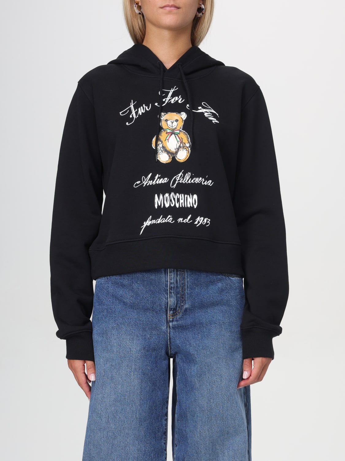 MOSCHINO COUTURE SWEATSHIRT: Sweater woman Moschino Couture, Black - Img 1