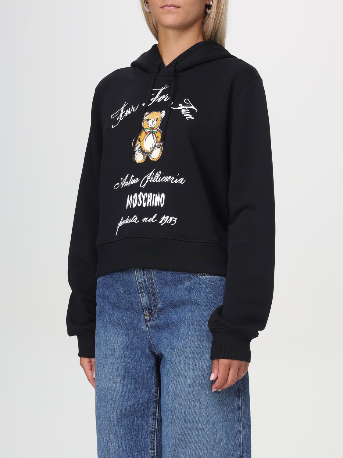 MOSCHINO COUTURE SWEATSHIRT: Sweater woman Moschino Couture, Black - Img 4