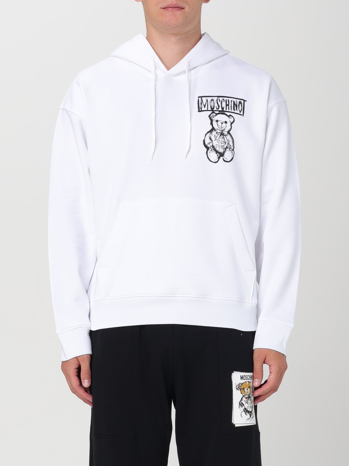 MOSCHINO COUTURE SUDADERA: Sudadera hombre Moschino Couture, Blanco - Img 1