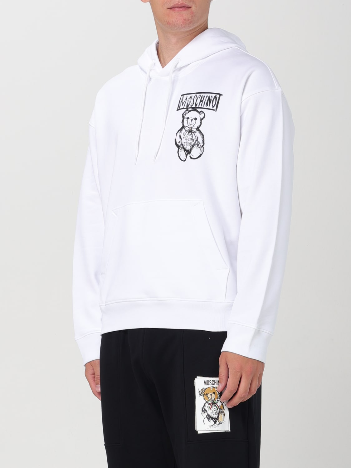 MOSCHINO COUTURE SUDADERA: Sudadera hombre Moschino Couture, Blanco - Img 4