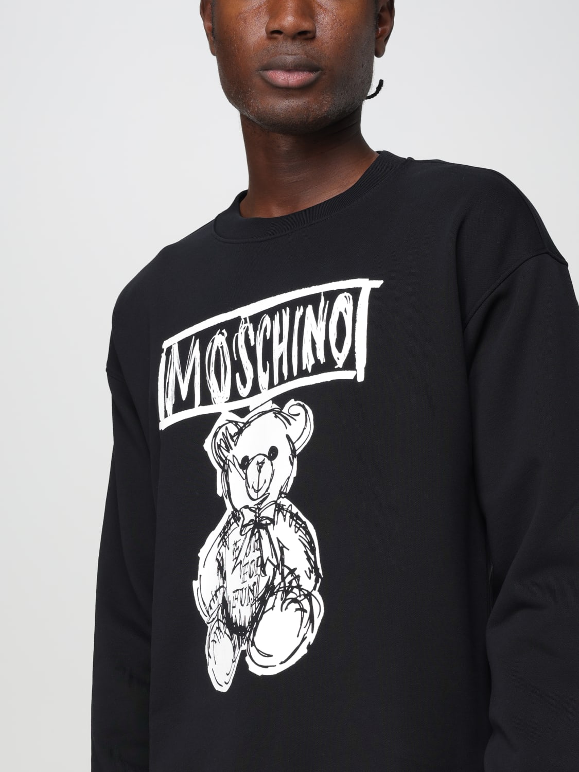 MOSCHINO COUTURE SWEATSHIRT: Sweatshirt herren Moschino Couture, Schwarz - Img 4