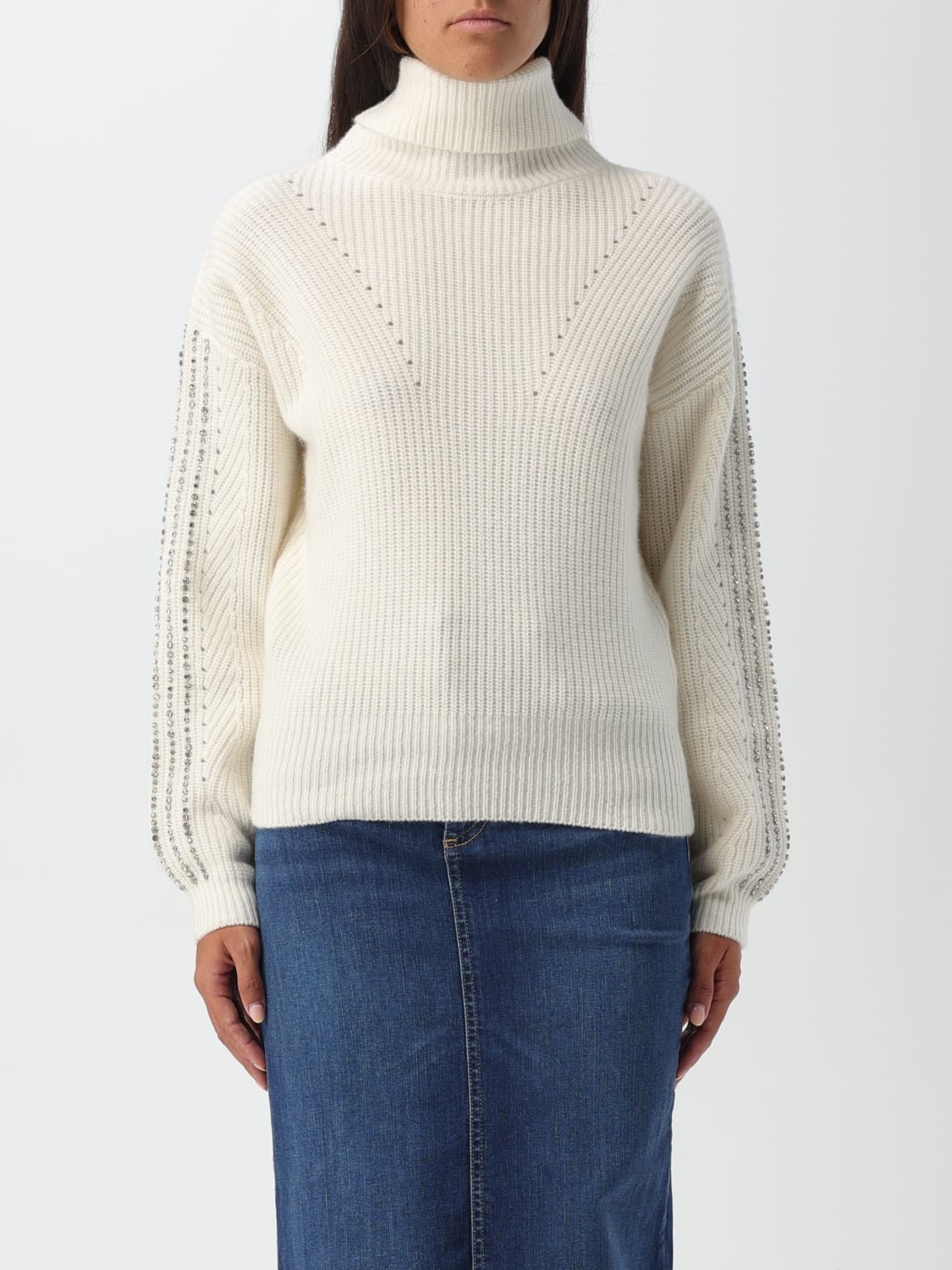 LIU JO SWEATER: Sweatshirt woman Liu Jo, White - Img 1