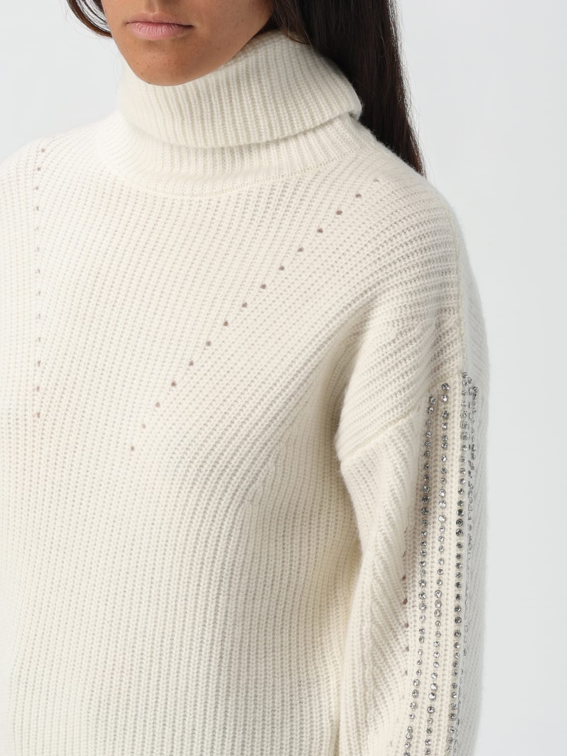 LIU JO SWEATER: Sweatshirt woman Liu Jo, White - Img 3