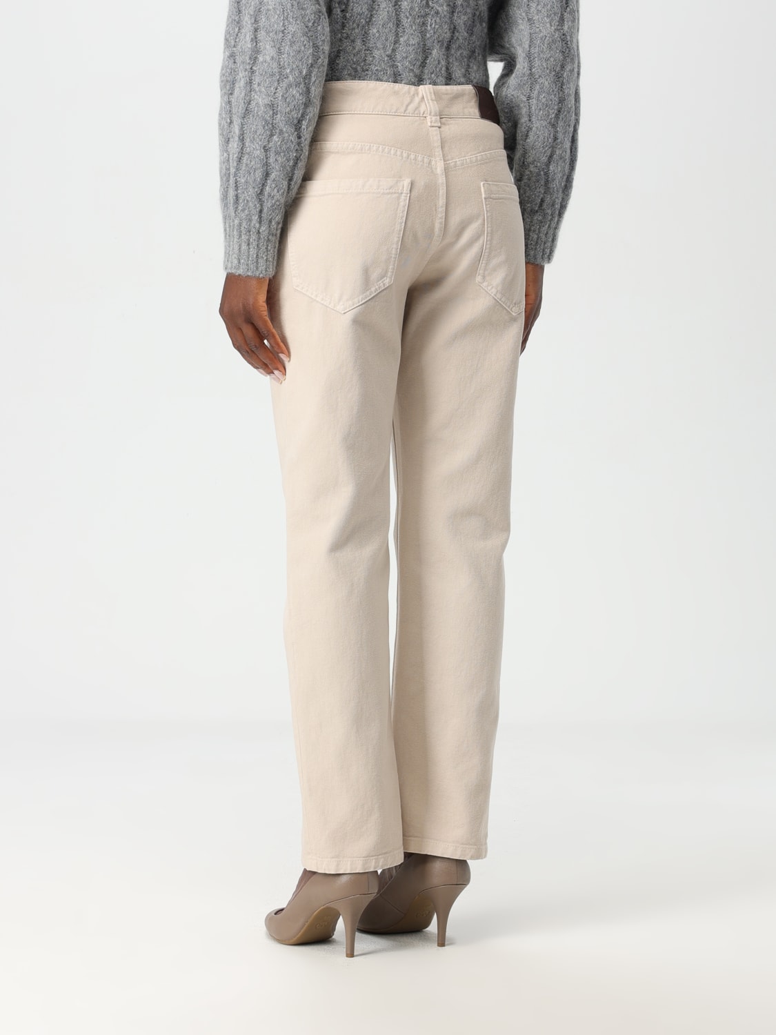 BRUNELLO CUCINELLI PANTS: Brunello Cucinelli cotton denim pants, White - Img 2