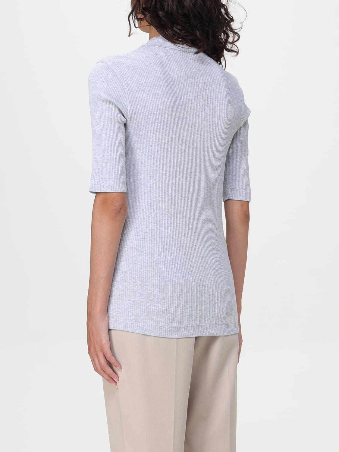 BRUNELLO CUCINELLI SWEATER: T-shirt woman Brunello Cucinelli, Grey - Img 3