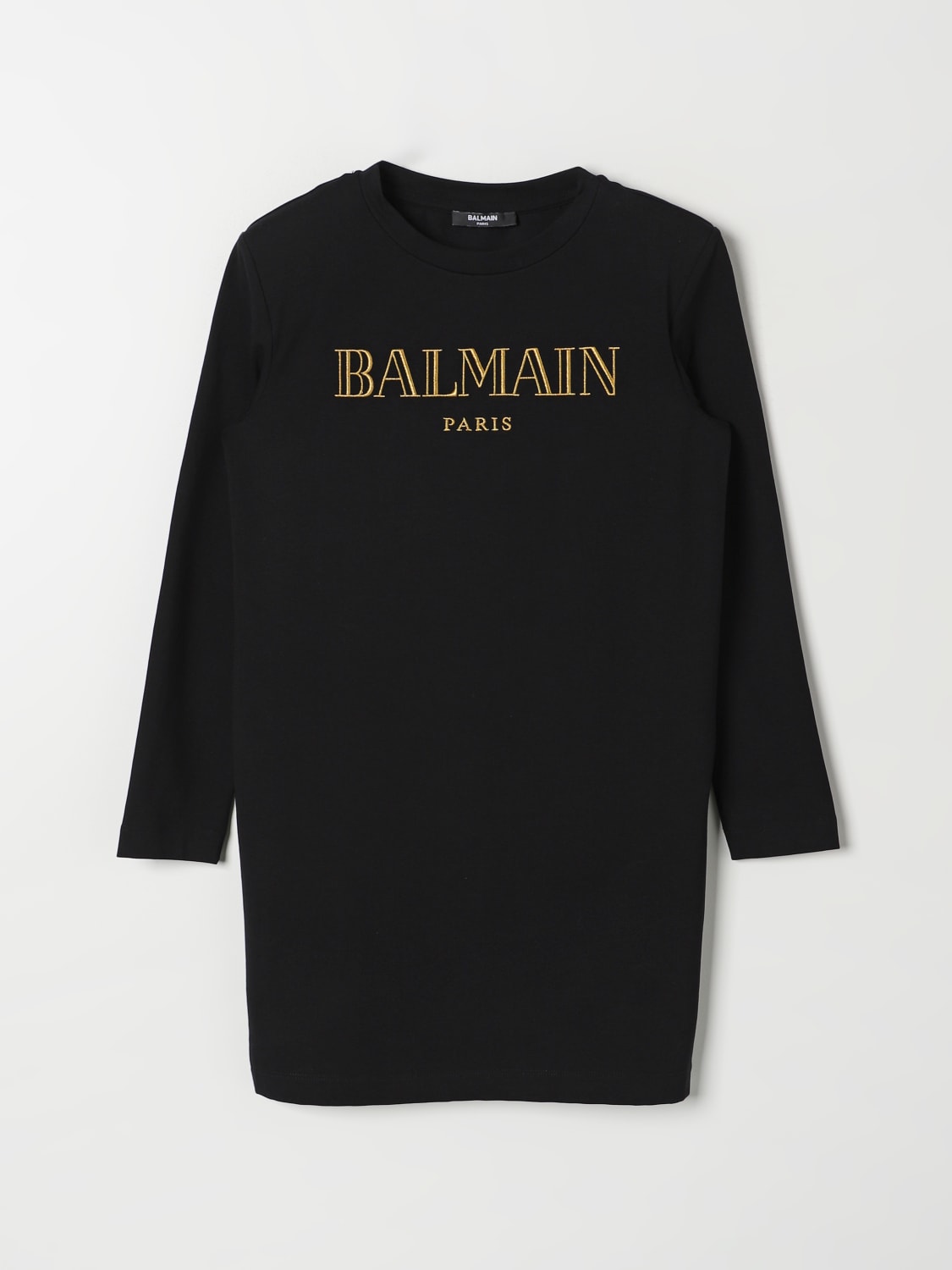 BALMAIN DRESS: Dress kids Balmain, Black - Img 1