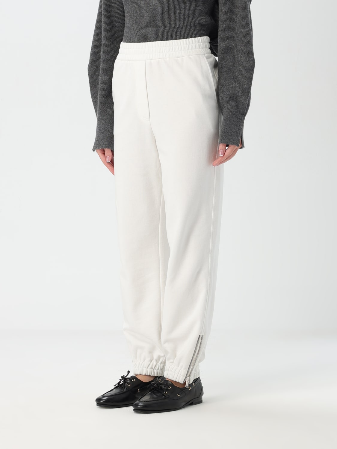 BRUNELLO CUCINELLI PANTS: Pants woman Brunello Cucinelli, White - Img 3