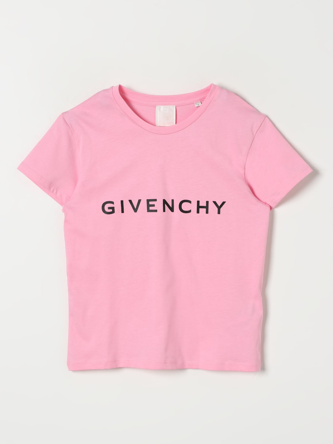 GIVENCHY T-SHIRT: T-shirt kids Givenchy, Baby Pink - Img 1