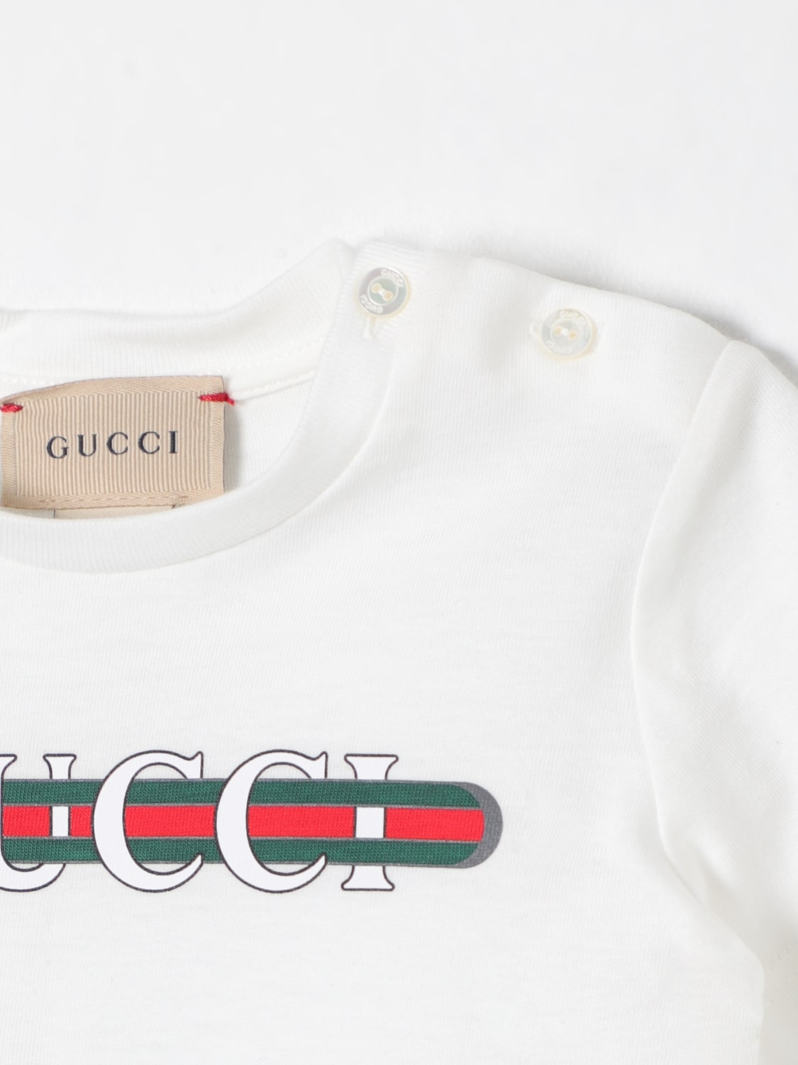 GUCCI CAMISETA: Camiseta niños Gucci, Blanco - Img 3