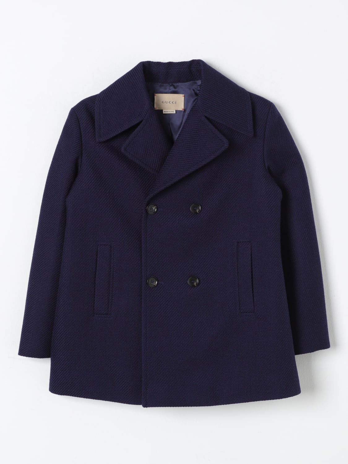 Blue gucci coat on sale