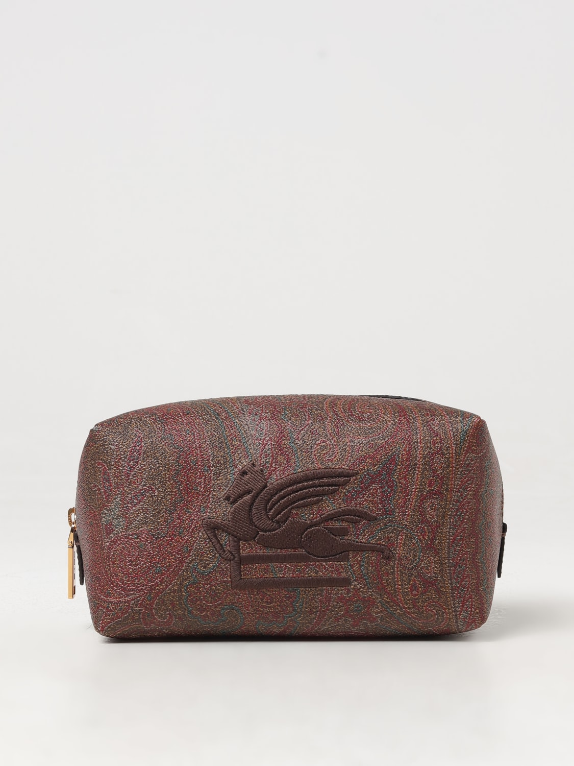 Giglio Clutch Love Trotter Etro in cotone spalmato con Paisley all over