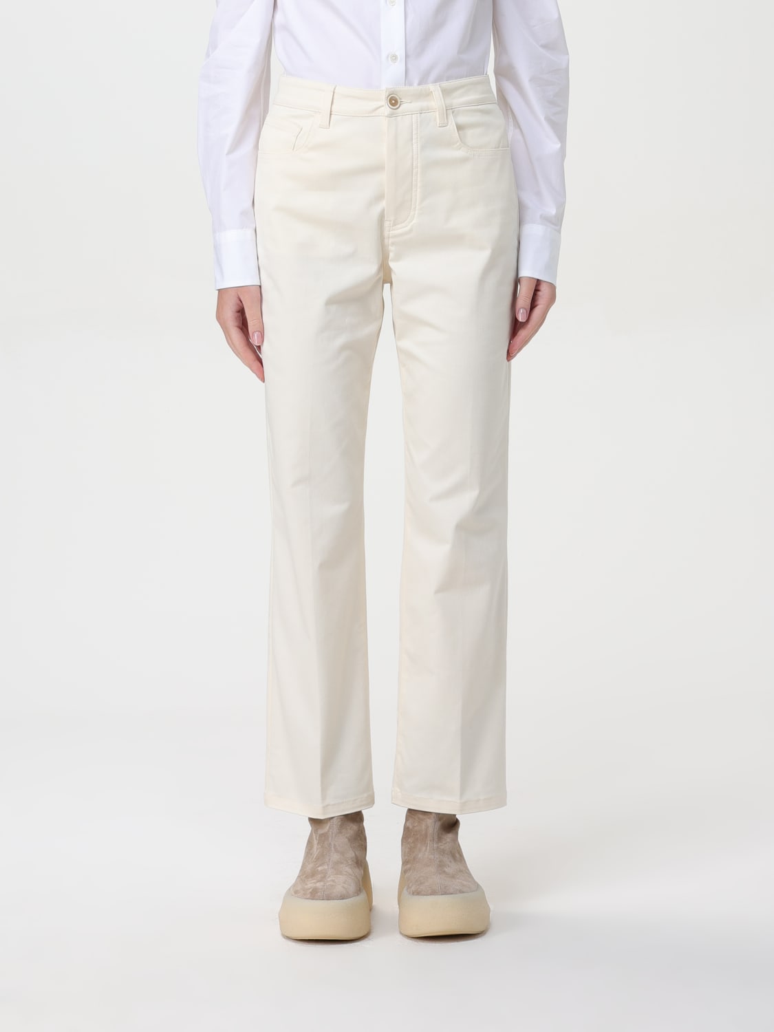 FABIANA FILIPPI PANTS: Pants woman Fabiana Filippi, White - Img 1