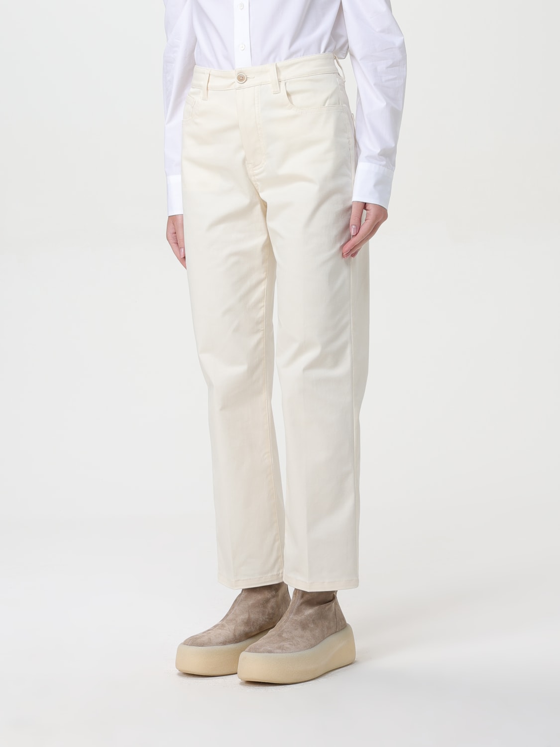 FABIANA FILIPPI PANTS: Pants woman Fabiana Filippi, White - Img 3