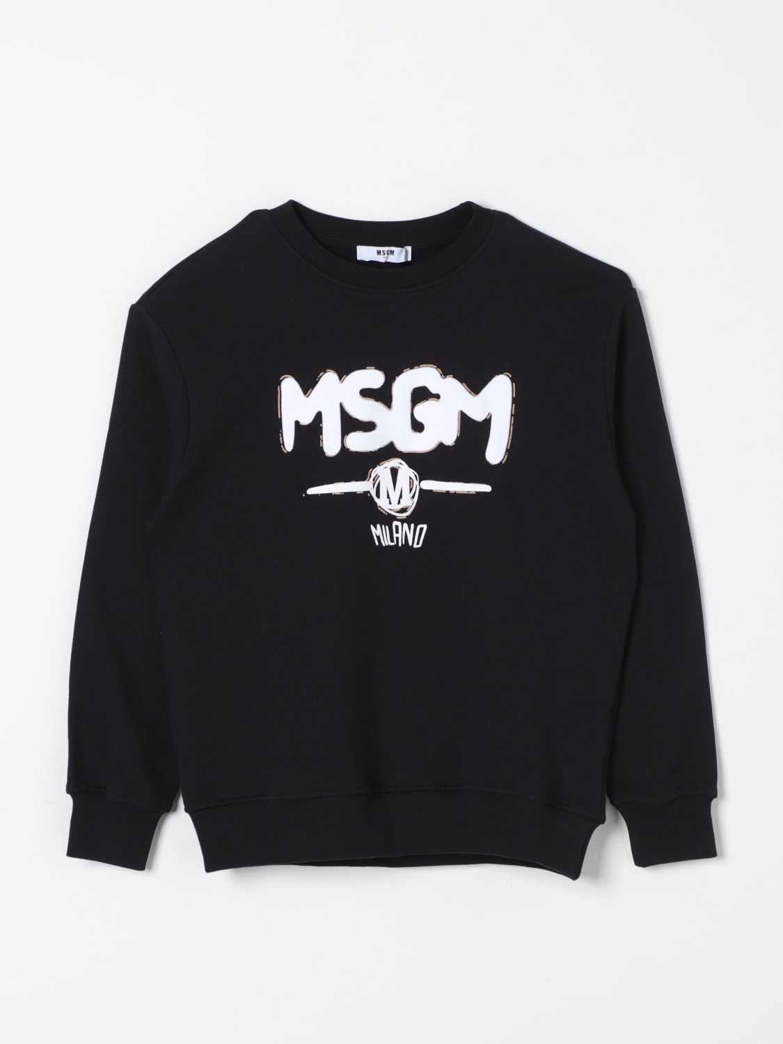 MSGM KIDS JERSEY: Jersey niños MSGM Kids, Negro - Img 1