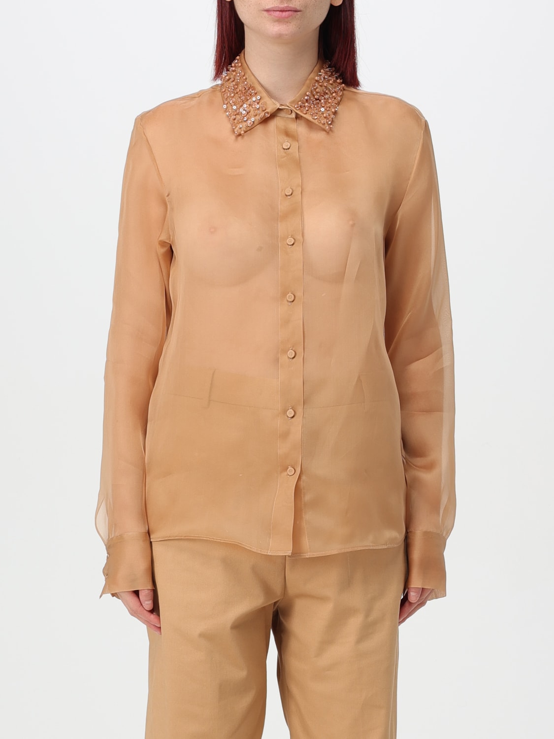 FABIANA FILIPPI SHIRT: Shirt woman Fabiana Filippi, Camel - Img 1