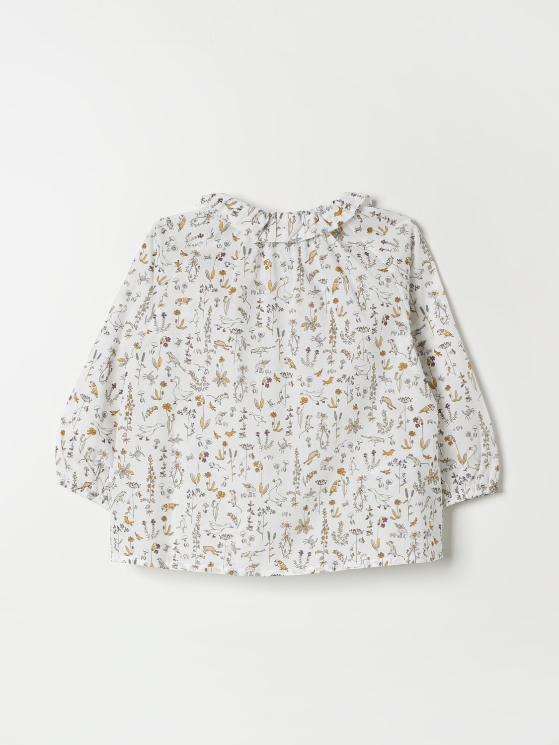 IL GUFO CAMICIA: Blusa Il Gufo in cotone stampato , Bianco - Img 2