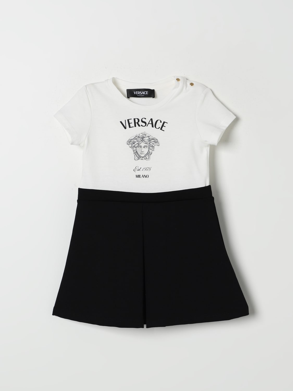 VERSACE ROBE: Robe enfant Versace, Blanc - Img 1