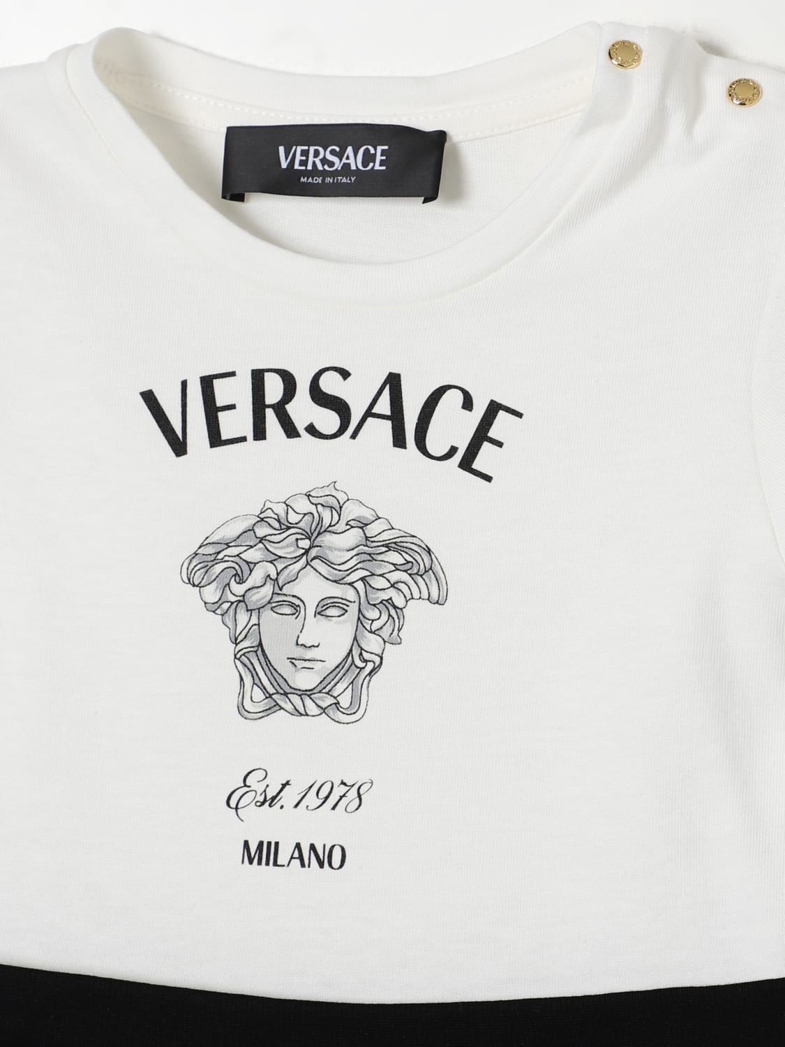 VERSACE ROBE: Robe enfant Versace, Blanc - Img 3